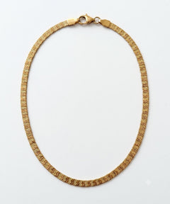 Stainless Steel Textured Italian Necklace