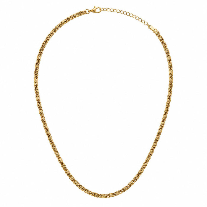 Stainless Steel Spiral Chain Gold Necklace